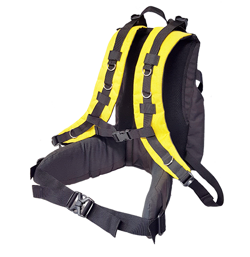 Ergonomic harness for rigid backpacks 1