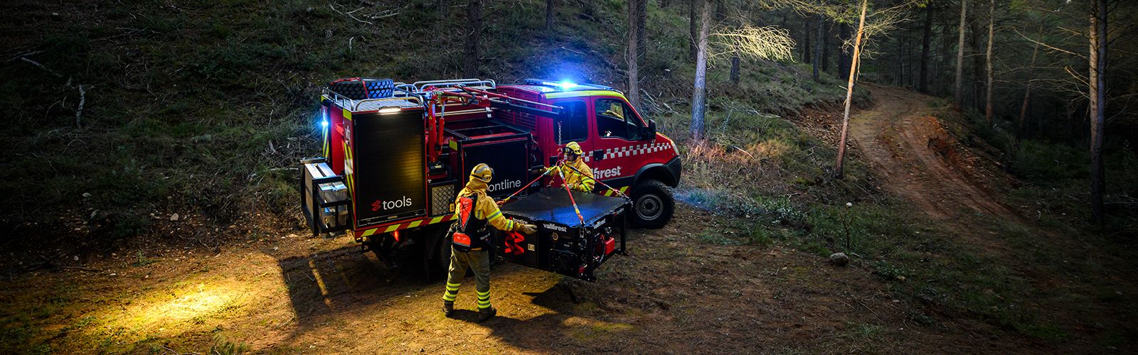 The story behind the Tactical Unit, a multifunctional module designed to  face any type of emergency in a Wildland fire