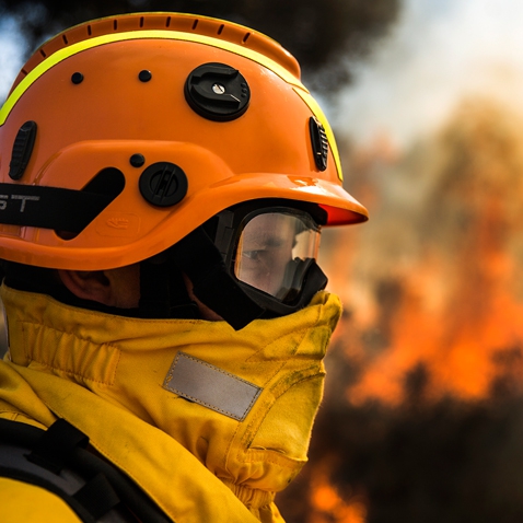 Occhiali per Vigili del fuoco vft1 con ventilazione 2