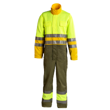 Feuerfester Overall mit hoher Sichtbarkeit
