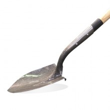 Reinforced forestry service round shovel
